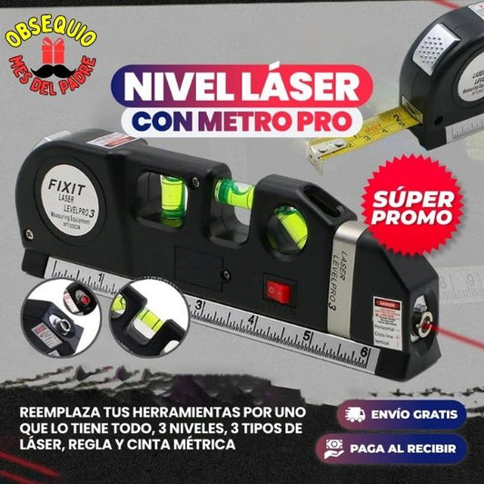 📏 Nivel laser 4 en 1  – Tecnología láser para medidas sin errores 🛠️✨