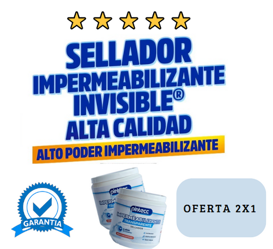 🛠️🧱 Impermeabilizante transparente - Protección total contra humedad, moho y mal olor  2x1 ✨