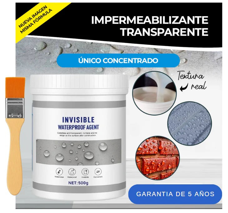 🛠️🧱 Impermeabilizante transparente - Protección total contra humedad, moho y mal olor ✨