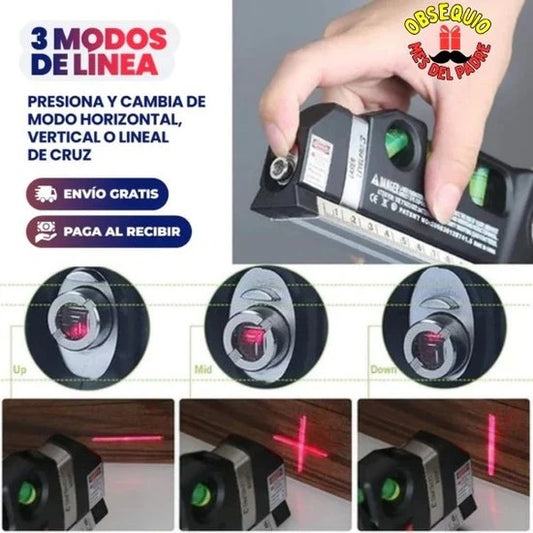 📏 Nivel laser 4 en 1  – Tecnología láser para medidas sin errores 🛠️✨